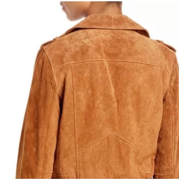 BLANK NYC Tan Suede Moto Jacket Size Small - Picture 3 of 6